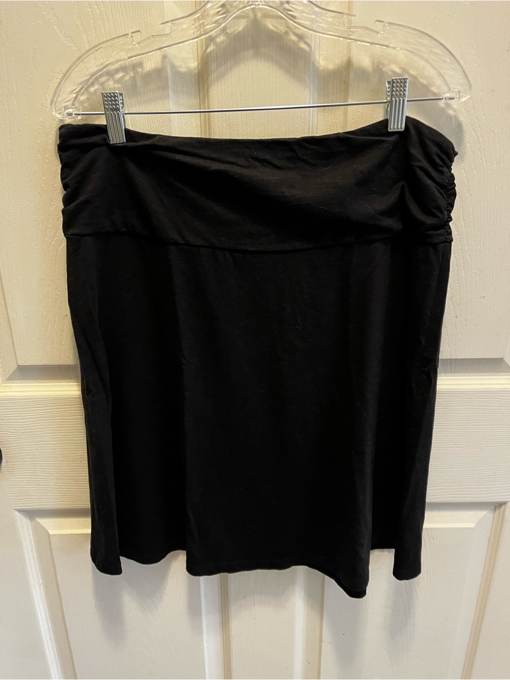 Toad&Co Black Fold-Over Mini Skirt